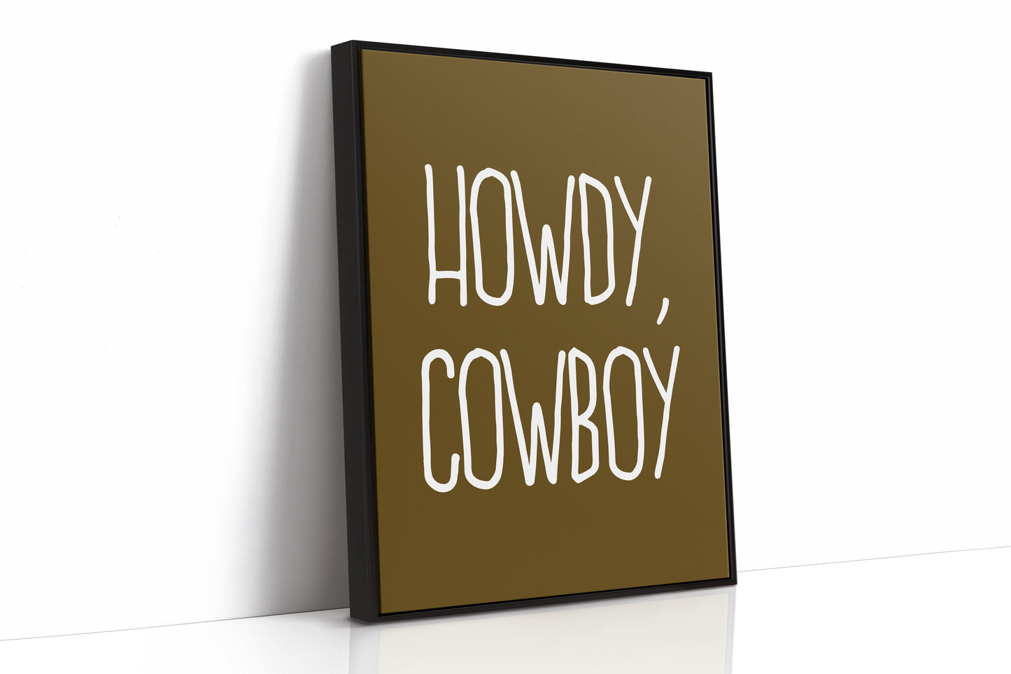Howdy Cowboy Rustic Wall Art