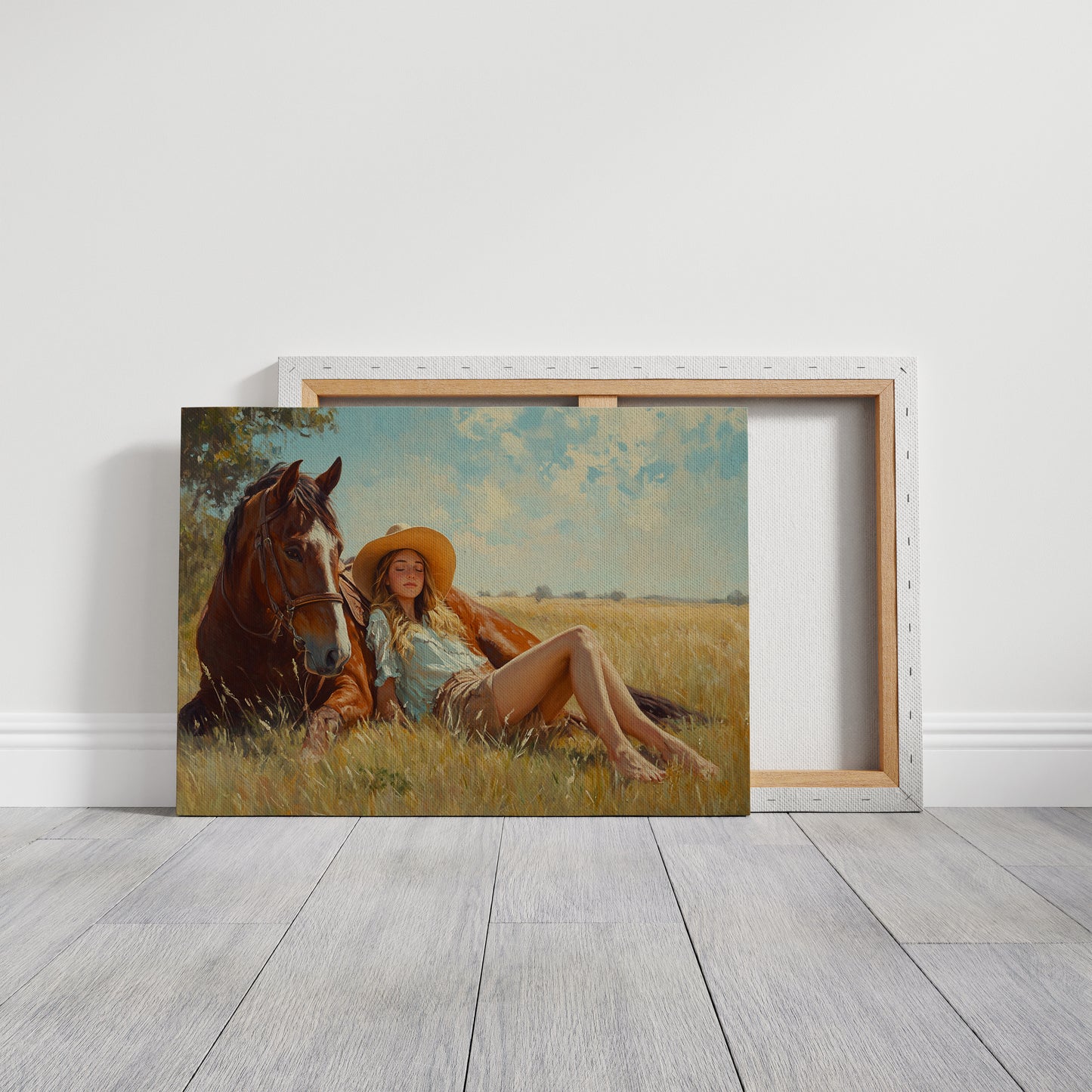 Cowgirl Daydream in Summer Grass