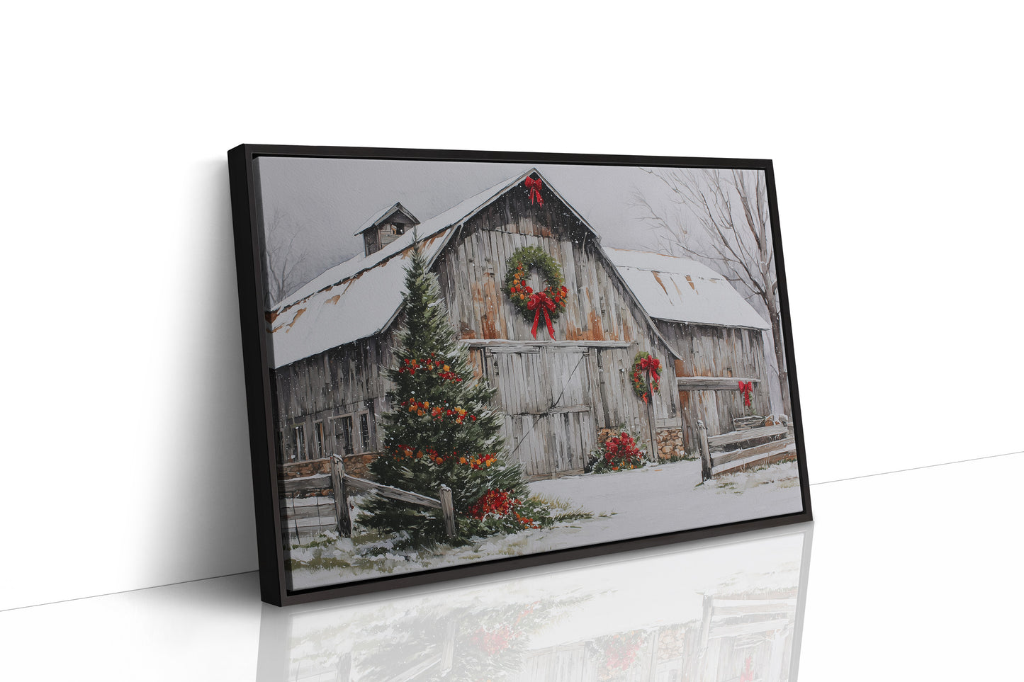 Snow Settles On Grandfather's Barn