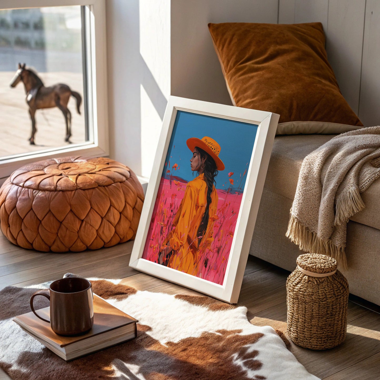 Poppies Dance Through Marigold Fields
