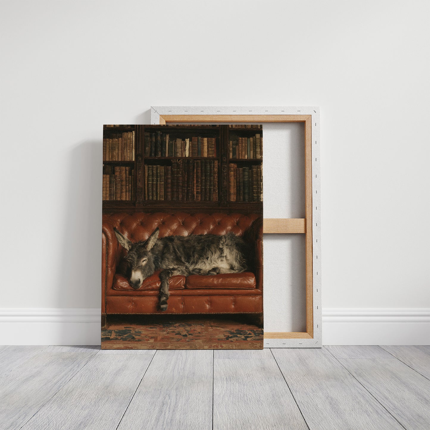 Donkey Takes the Library Sofa