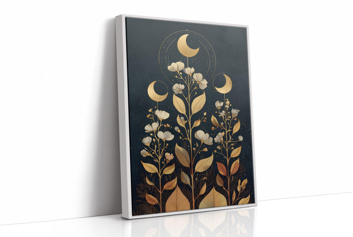 Celestial Flora Under Night Sky
