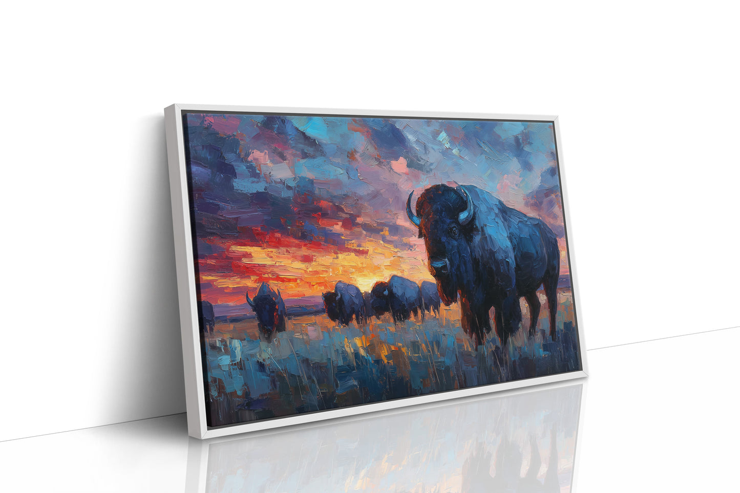 Prairie Giants Watch The Fire Sky