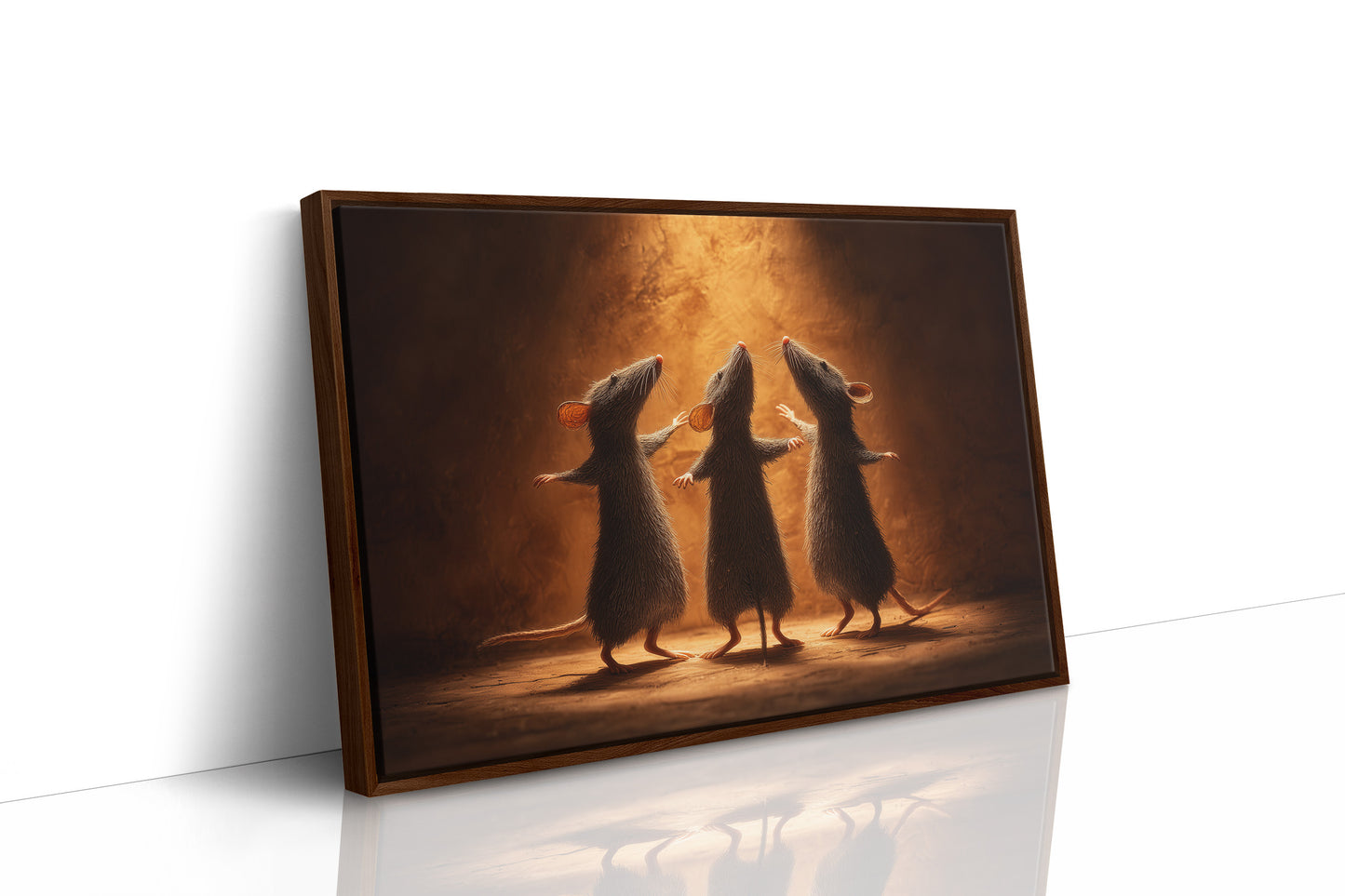 Three Mice Circle Amber Light