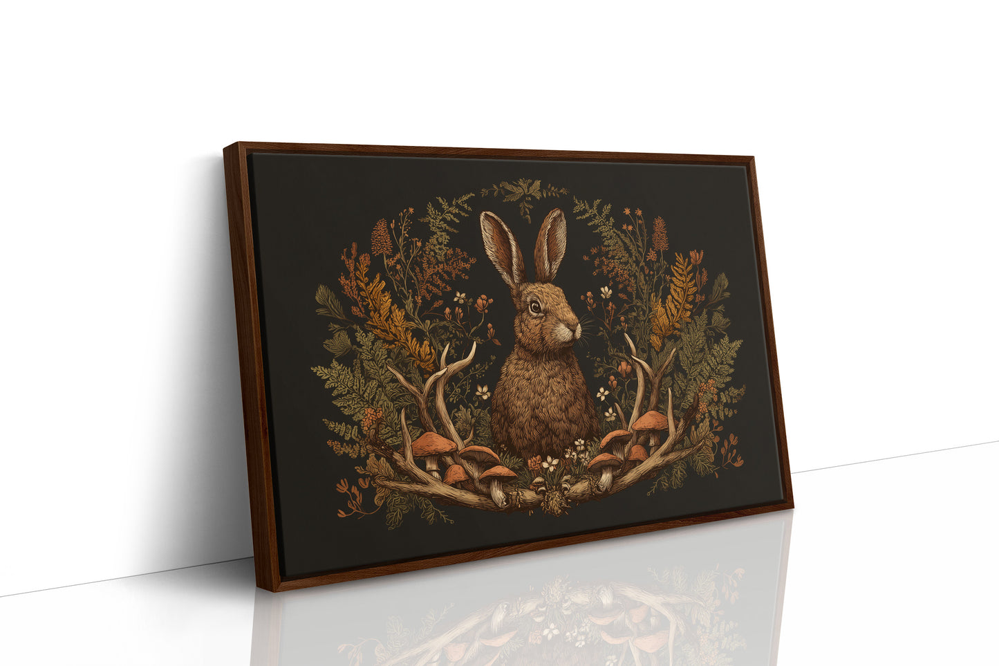 Autumn Hare Among Woodland Treasures