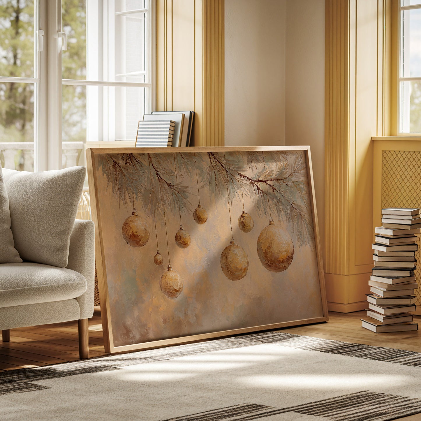 Glistening Orbs of Winter's Embrace