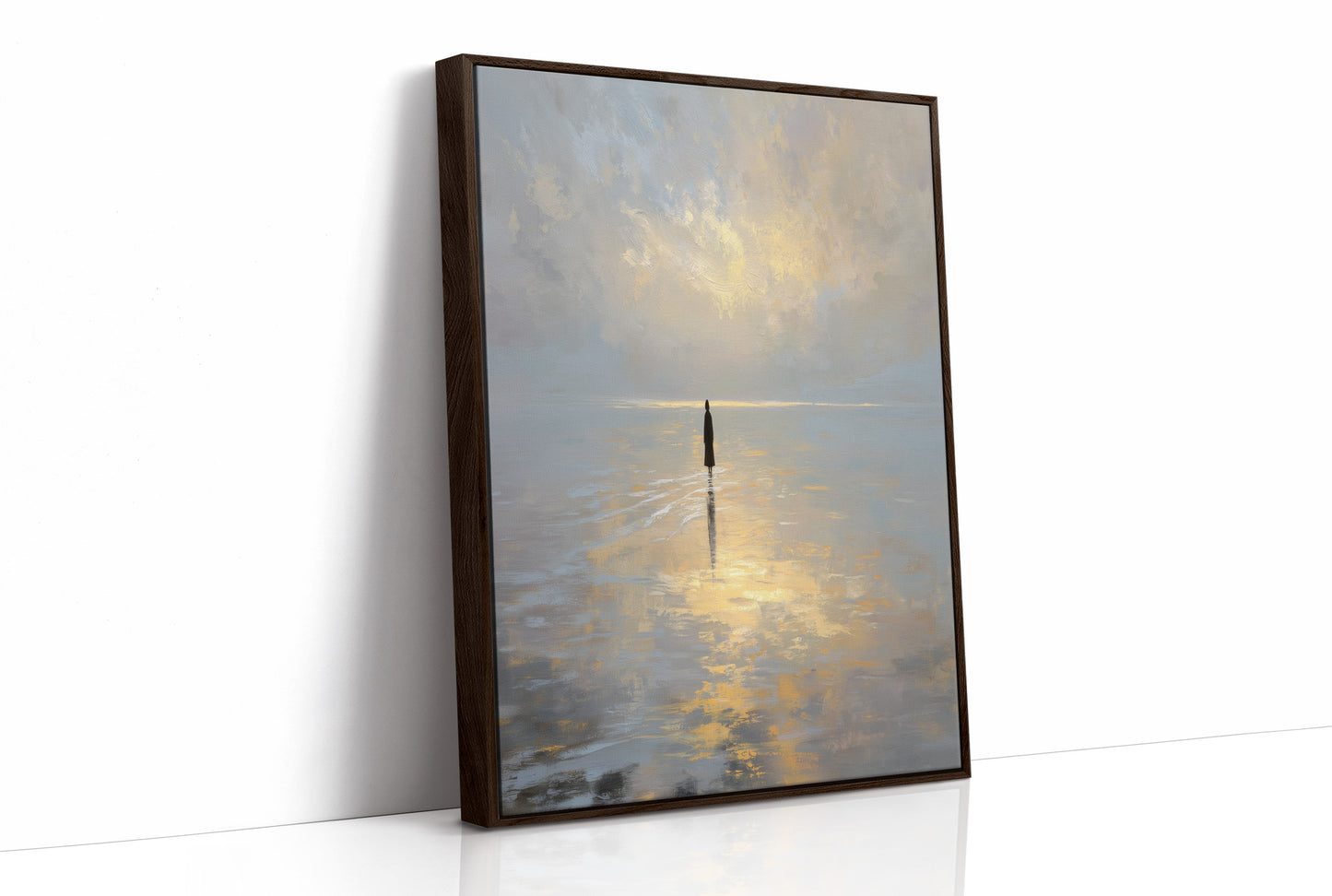 Solitude Walks Upon Golden Waters