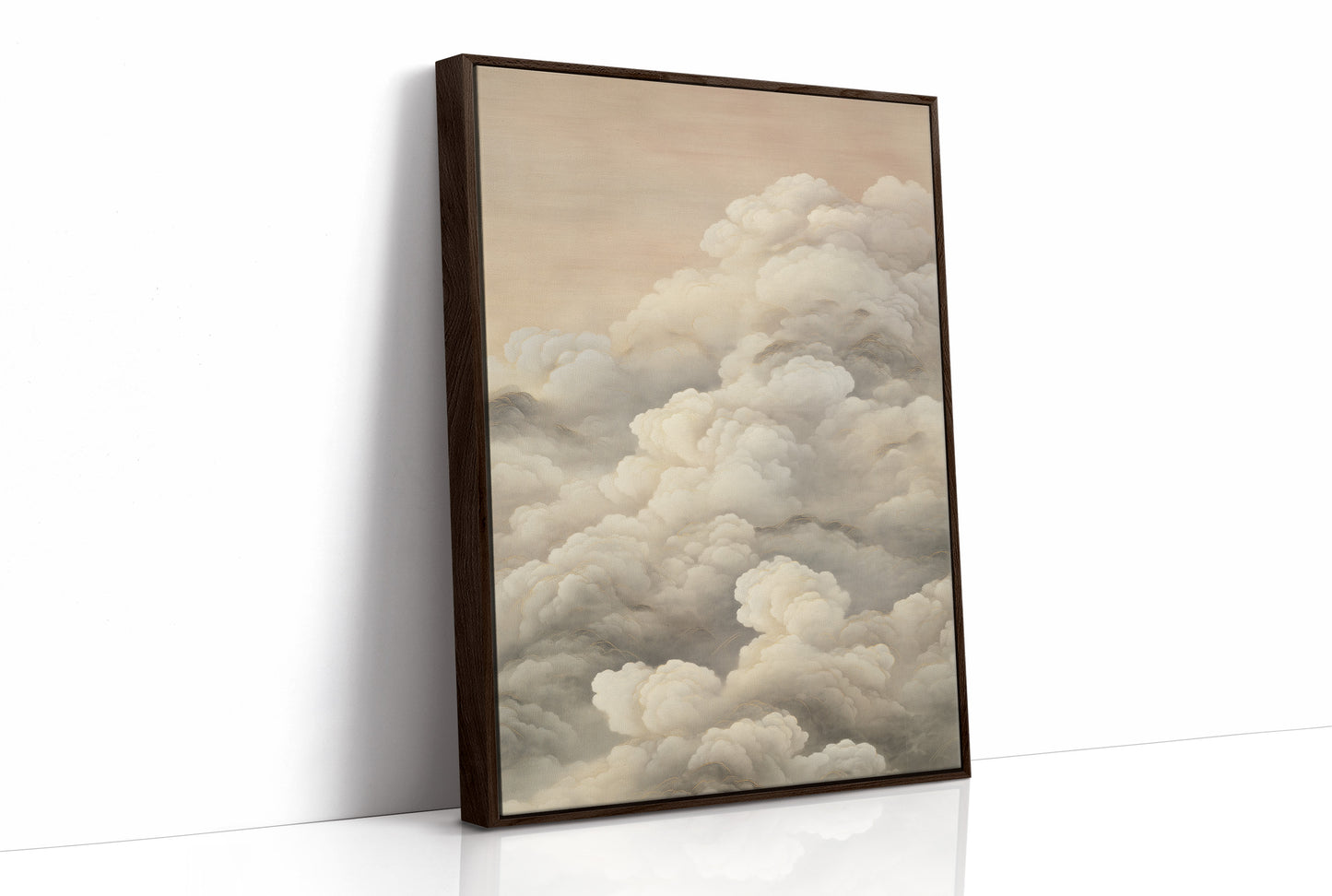 Clouds Rest Against Library Windows