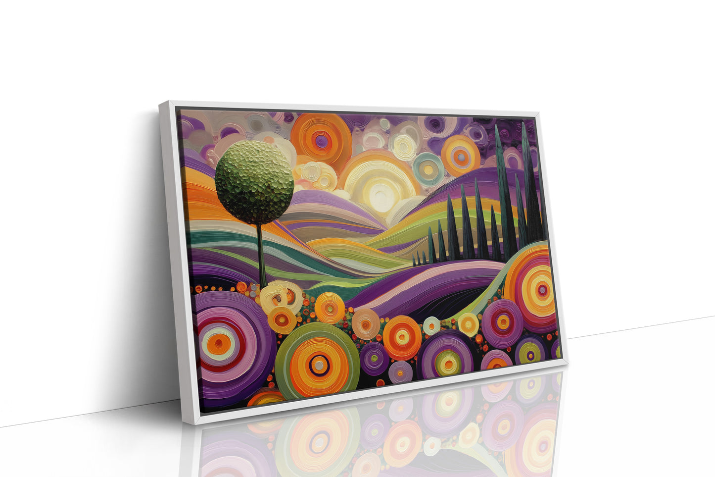 Tuscan Hills Dance In Violet Light