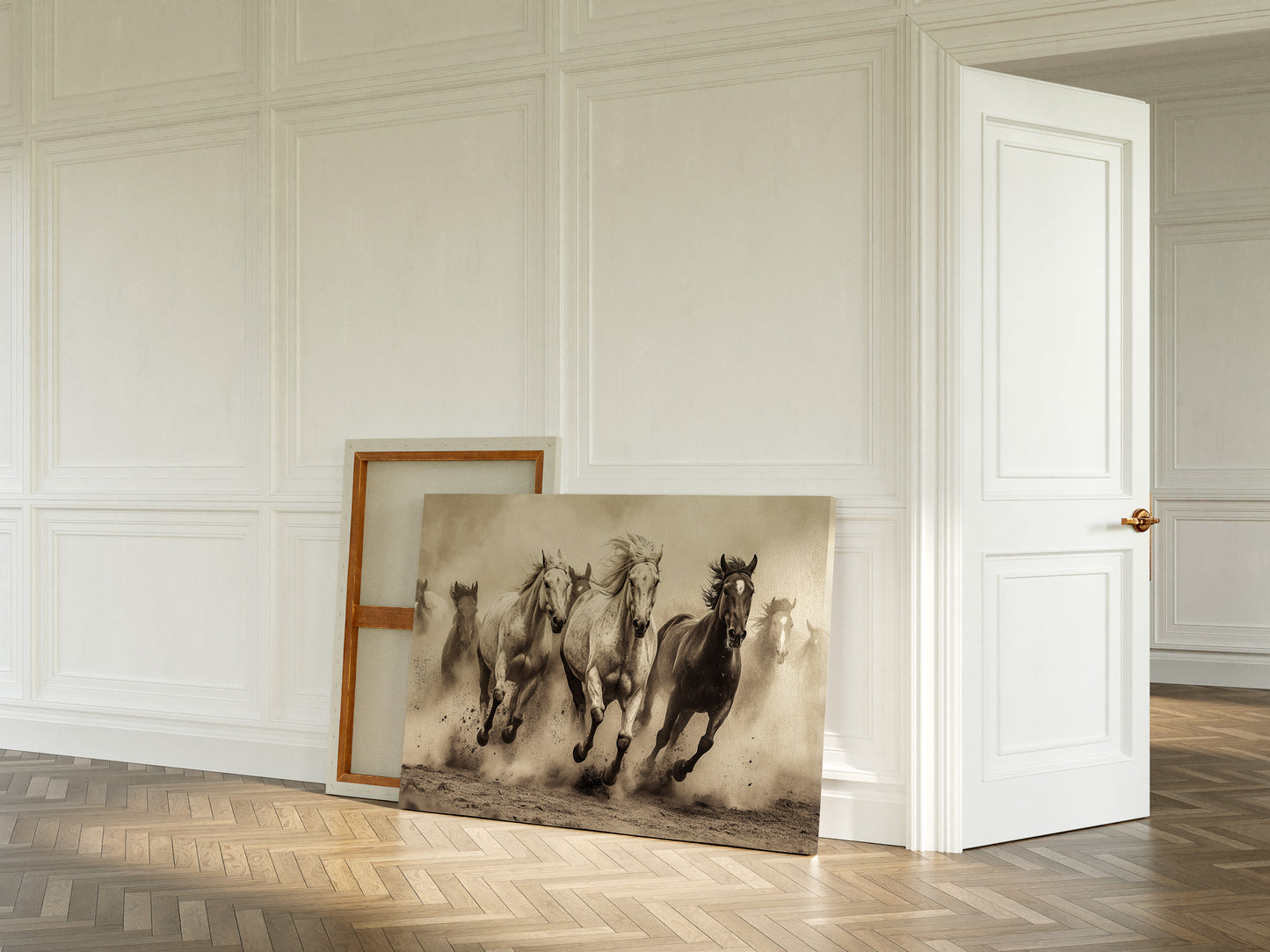 Thunder Hooves Chase Desert Wind