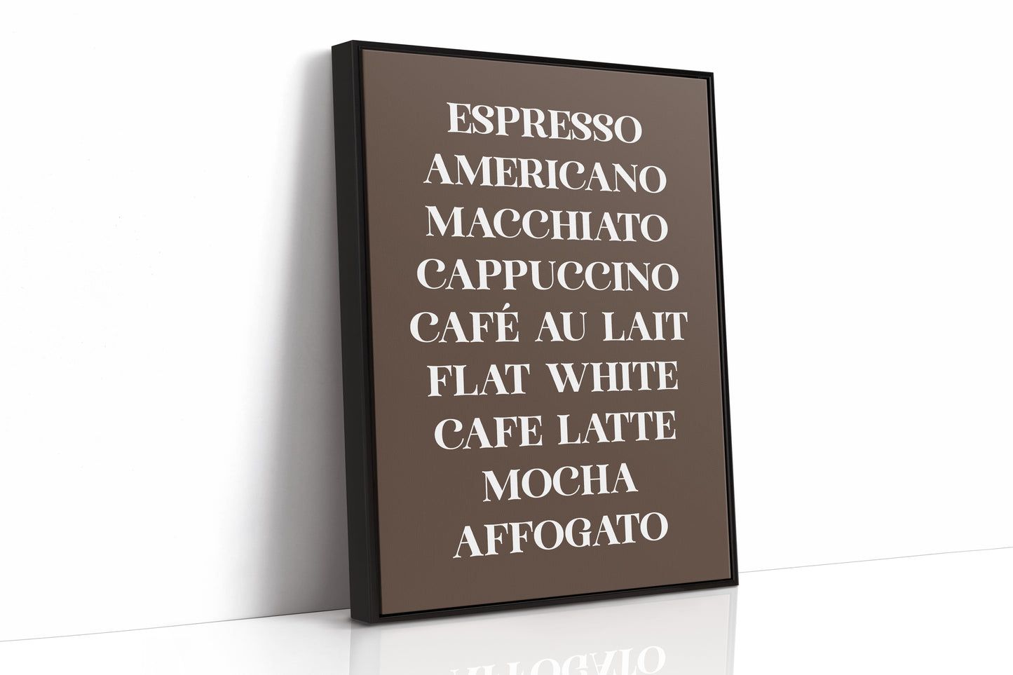 Barista Poetry In Chocolate Brown