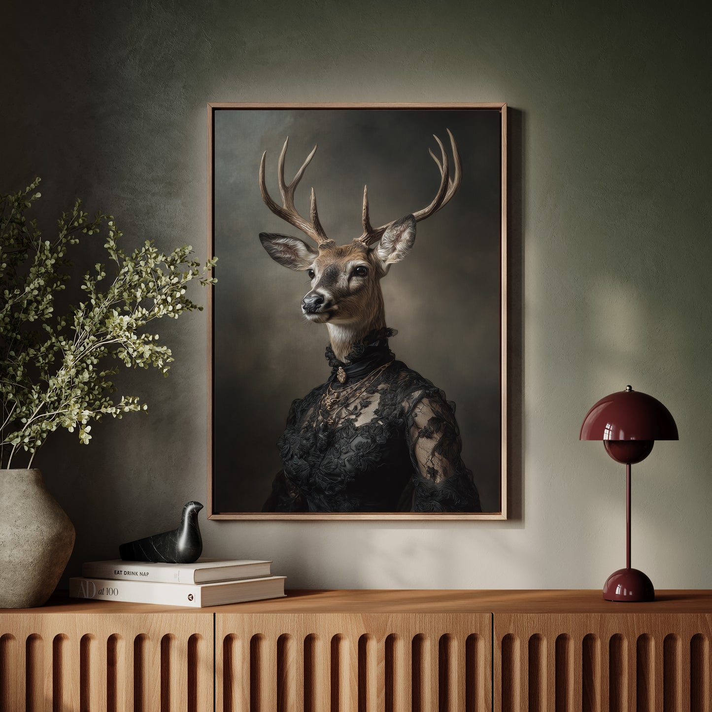 Regal Stag in Elegant Attire