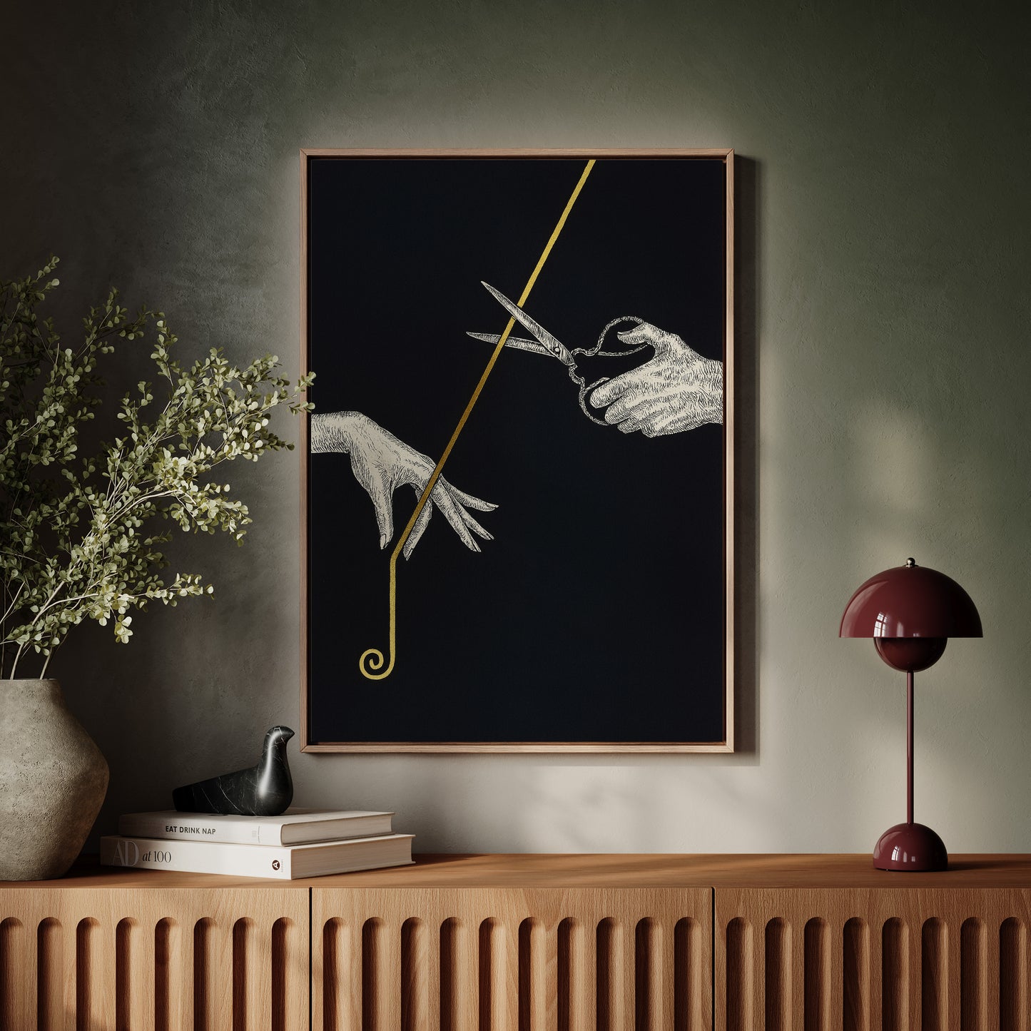 Severance Line in Gold and Ink