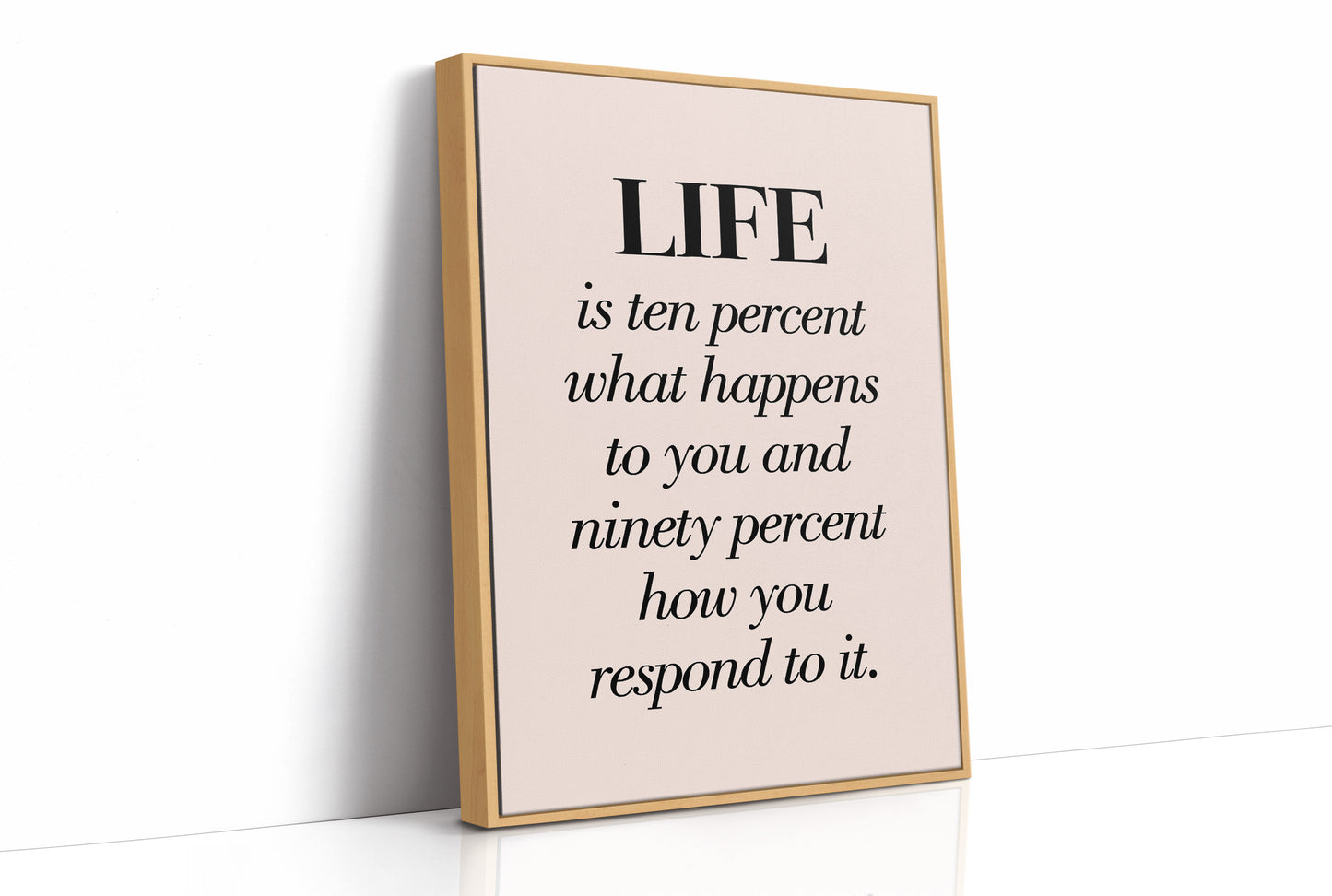 Life Is Ten Percent What Happens To You