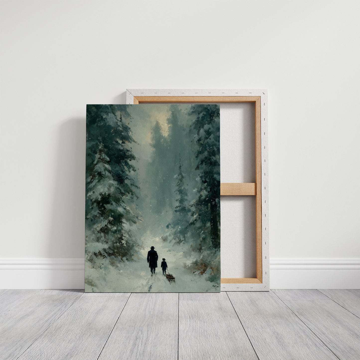 Father, Son, and a Sled