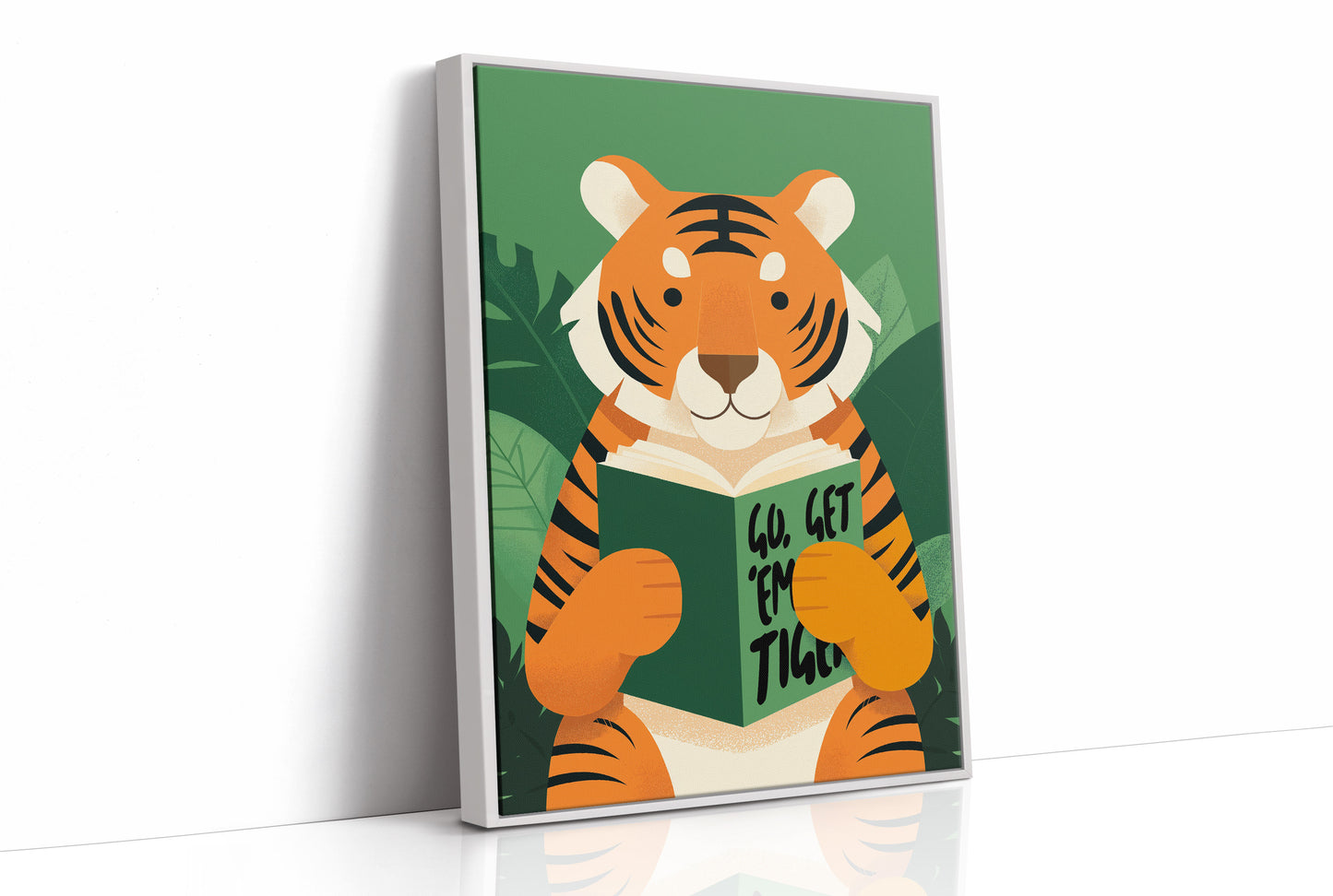 Go Get ’Em Tiger Motivational Kids Wall Art