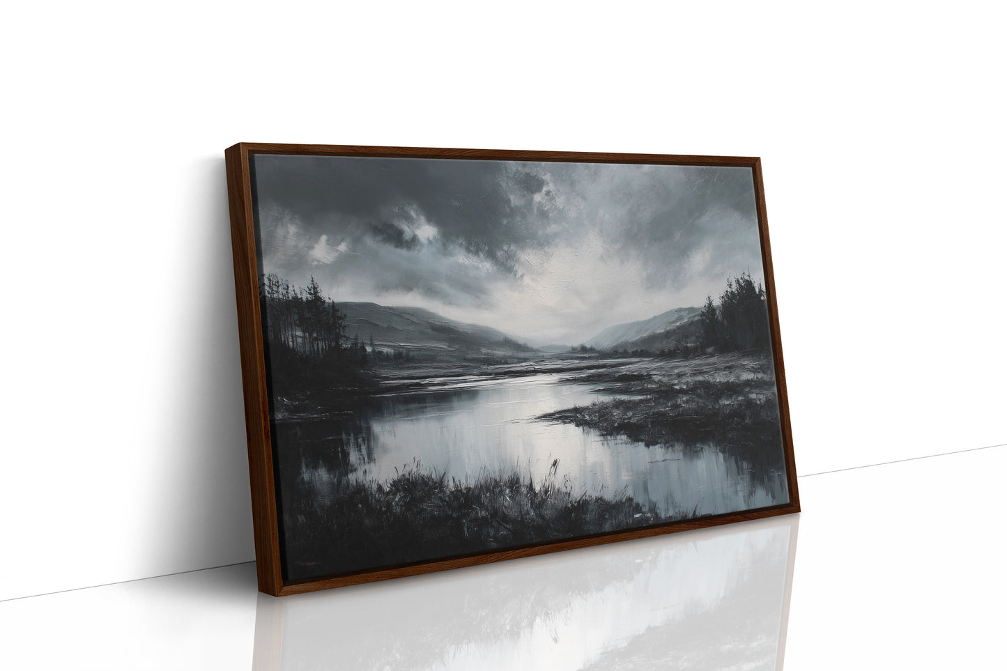 Quiet Valley Beneath Storm Clouds