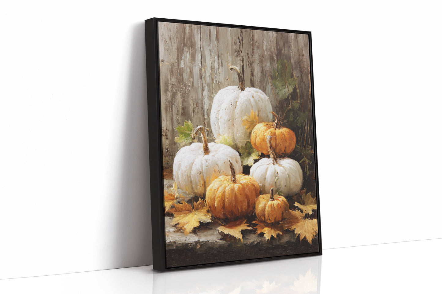 Autumn Gathers White And Gold