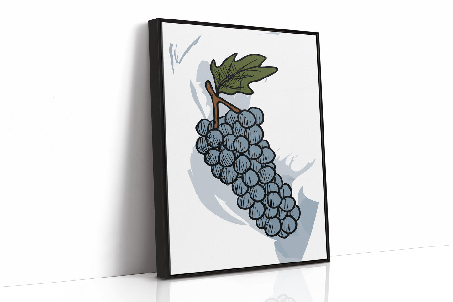 Vineyard Sketches In Steel Blue