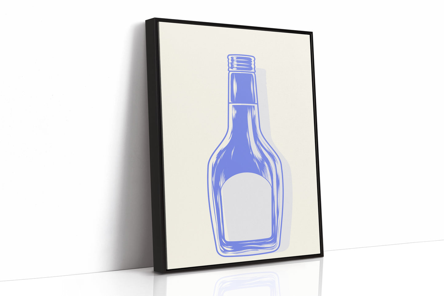 Periwinkle Glass Holds Empty Stories