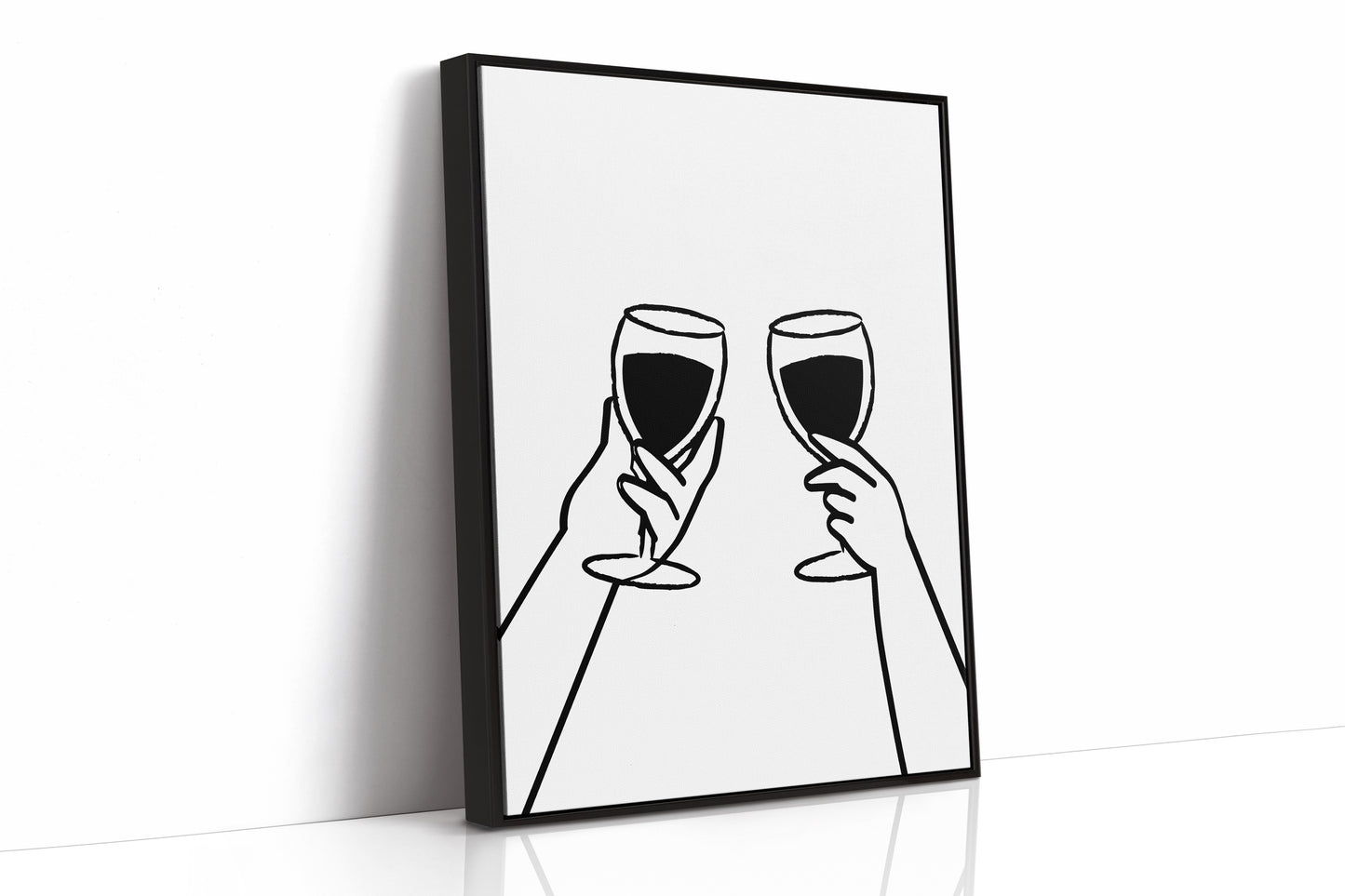 Wine Glasses Toast Silent Promises