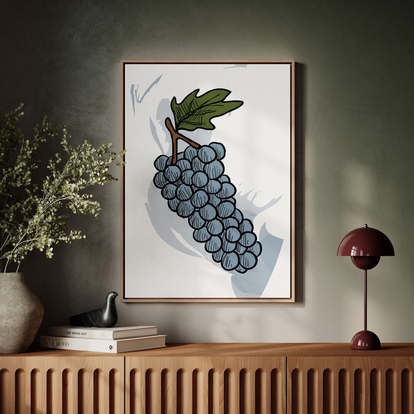 Vineyard Sketches In Steel Blue