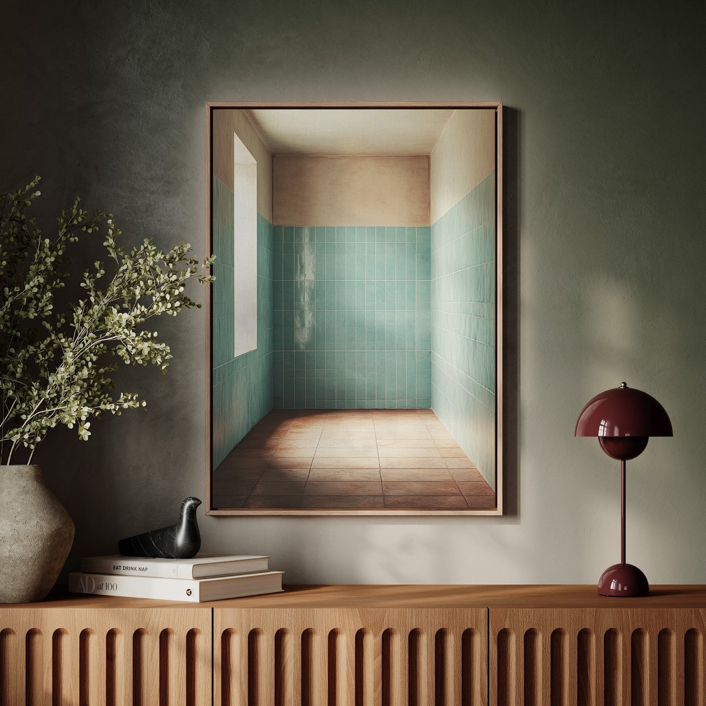 Morning Light Meets Mint Tiles