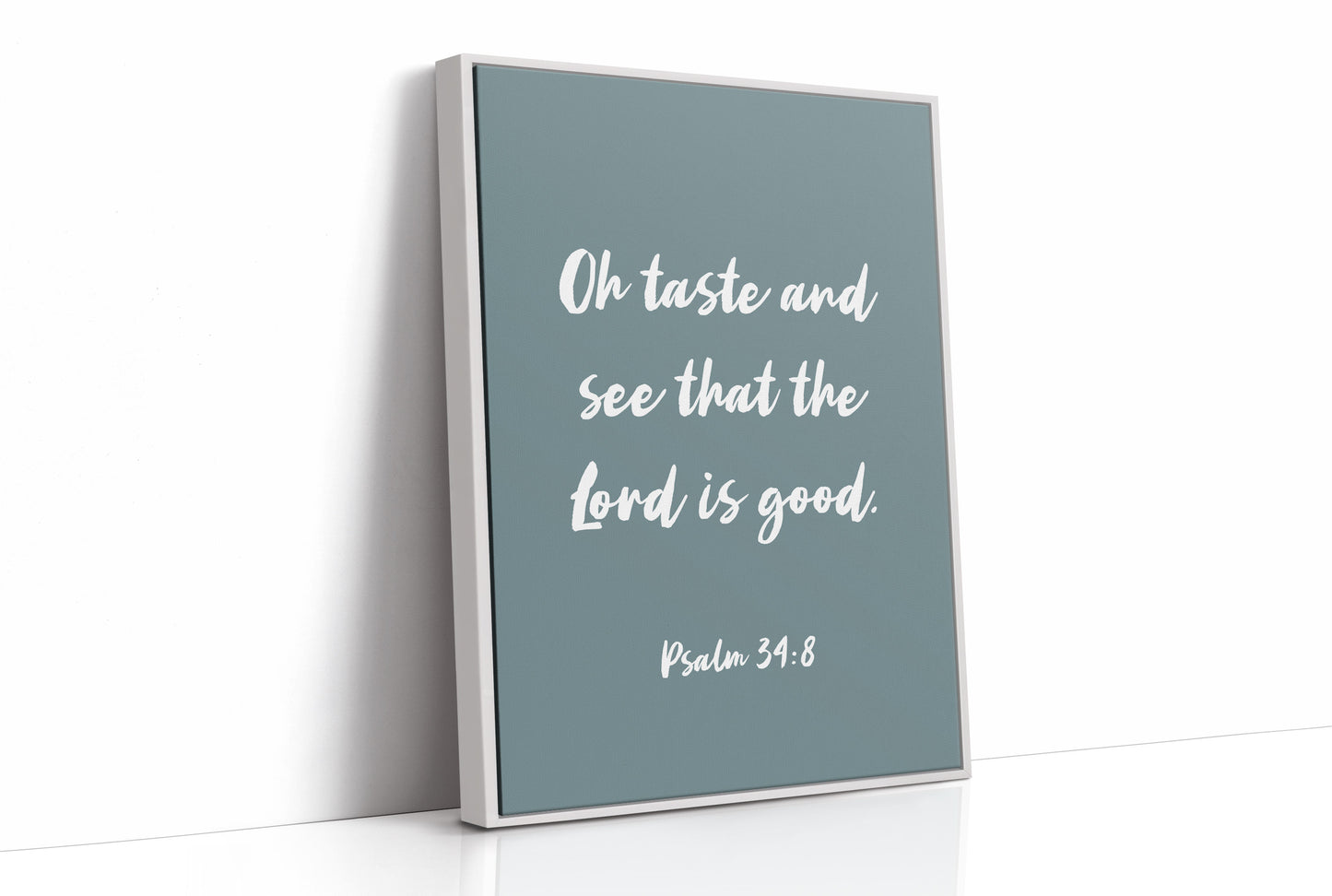 Sacred Words On Sage Canvas