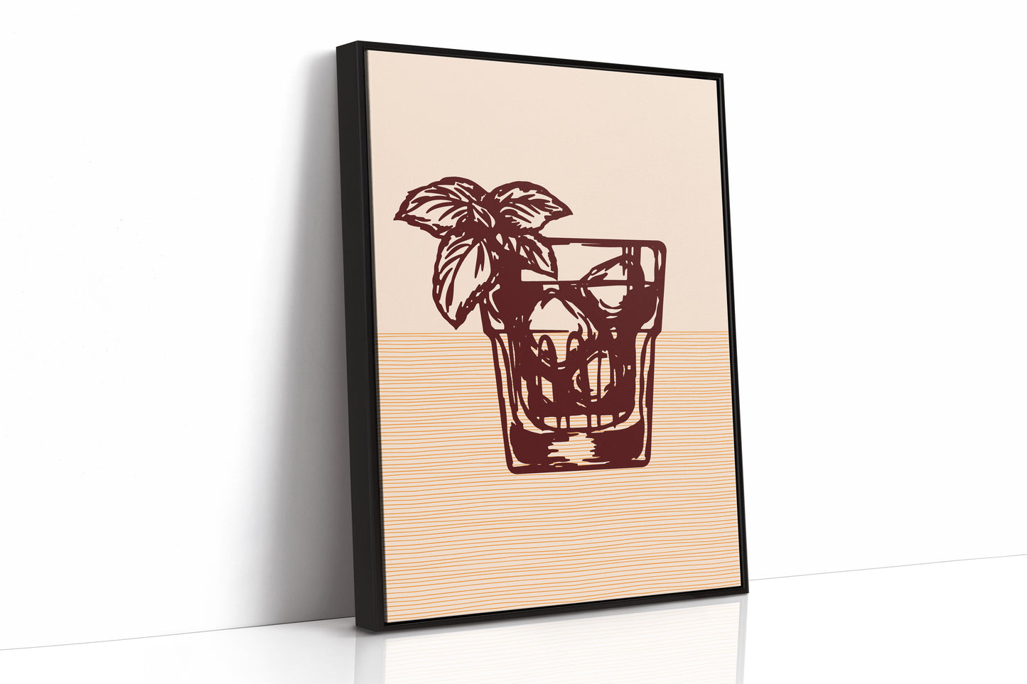 Mint Leaves Dance Above Bourbon