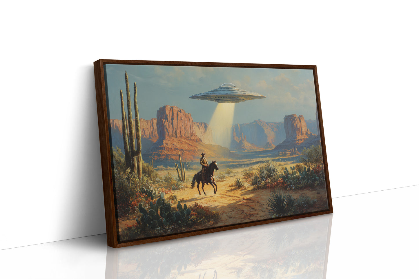 Cosmic Cowboys Meet Desert Light