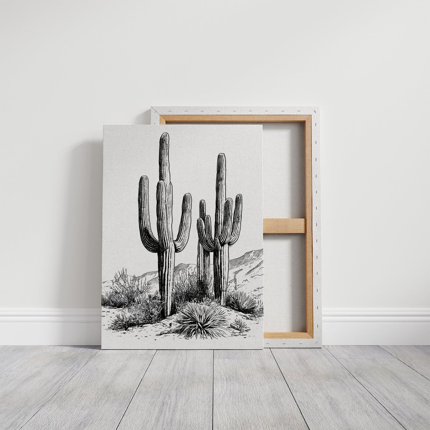 Twin Saguaro Sentinels