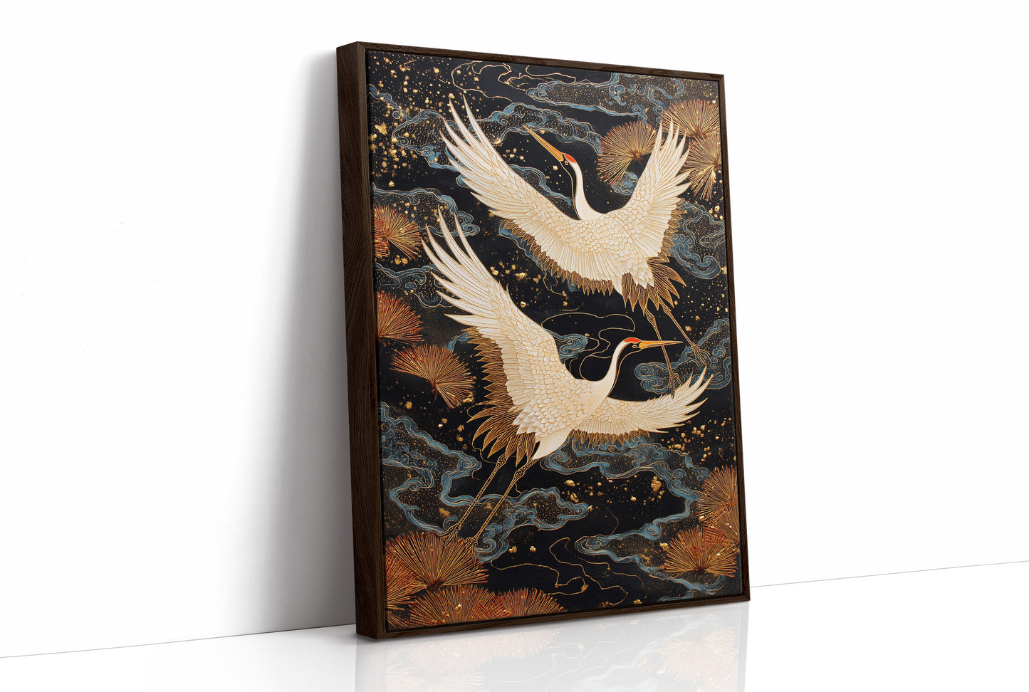 Celestial Cranes Dance Through Starlight