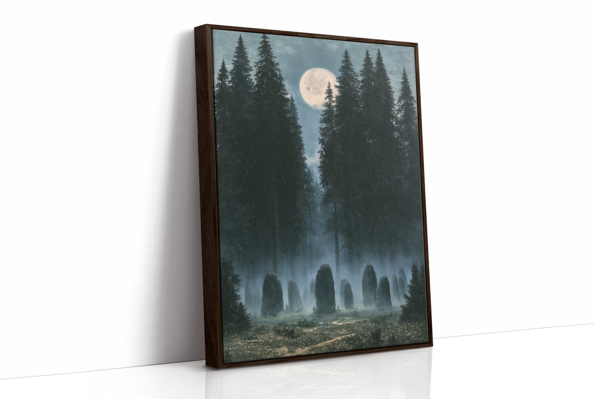 Standing Stones Keep Watch Under the Moon