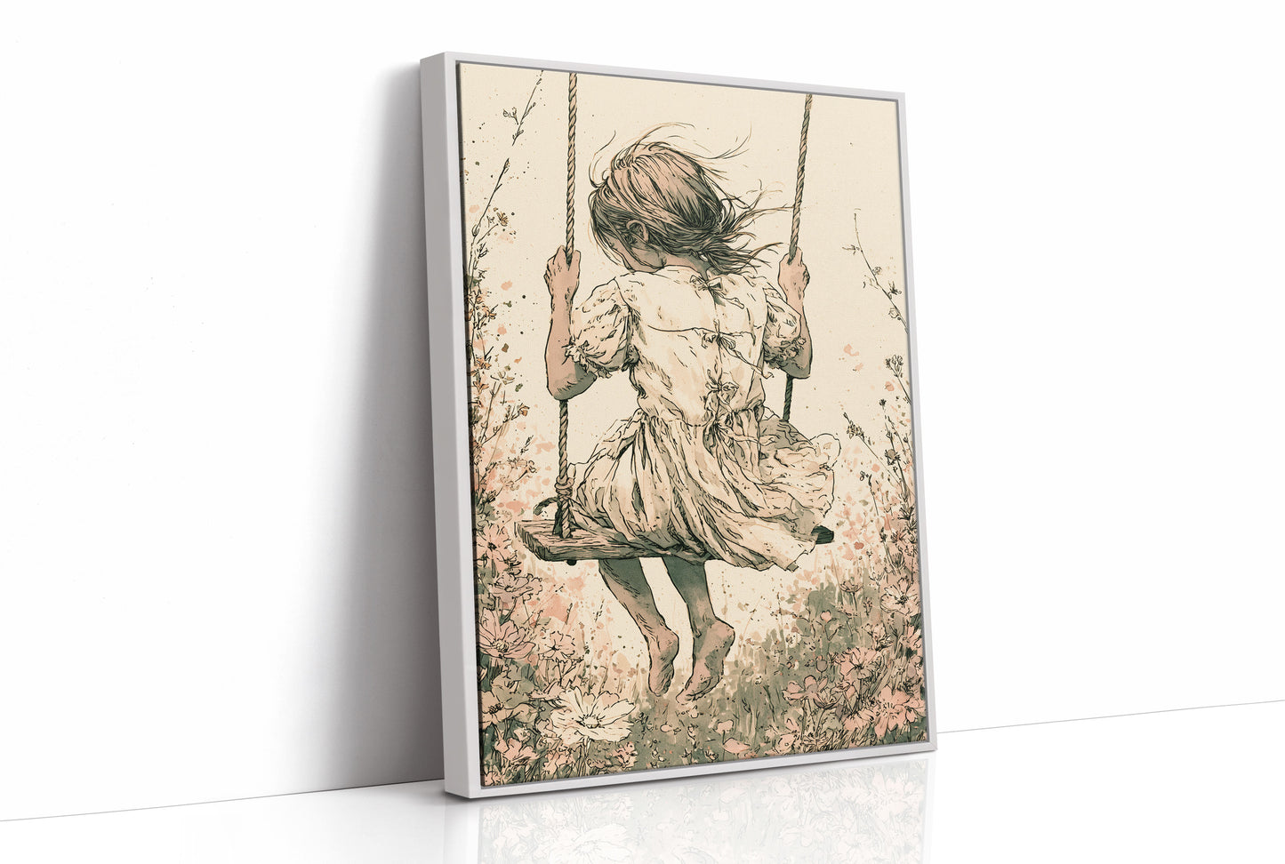 Blush Blossoms and the Swinging Girl
