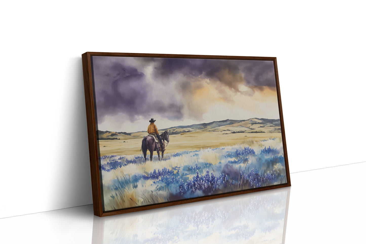 Bluebonnets Dance Through Prairie Thunder