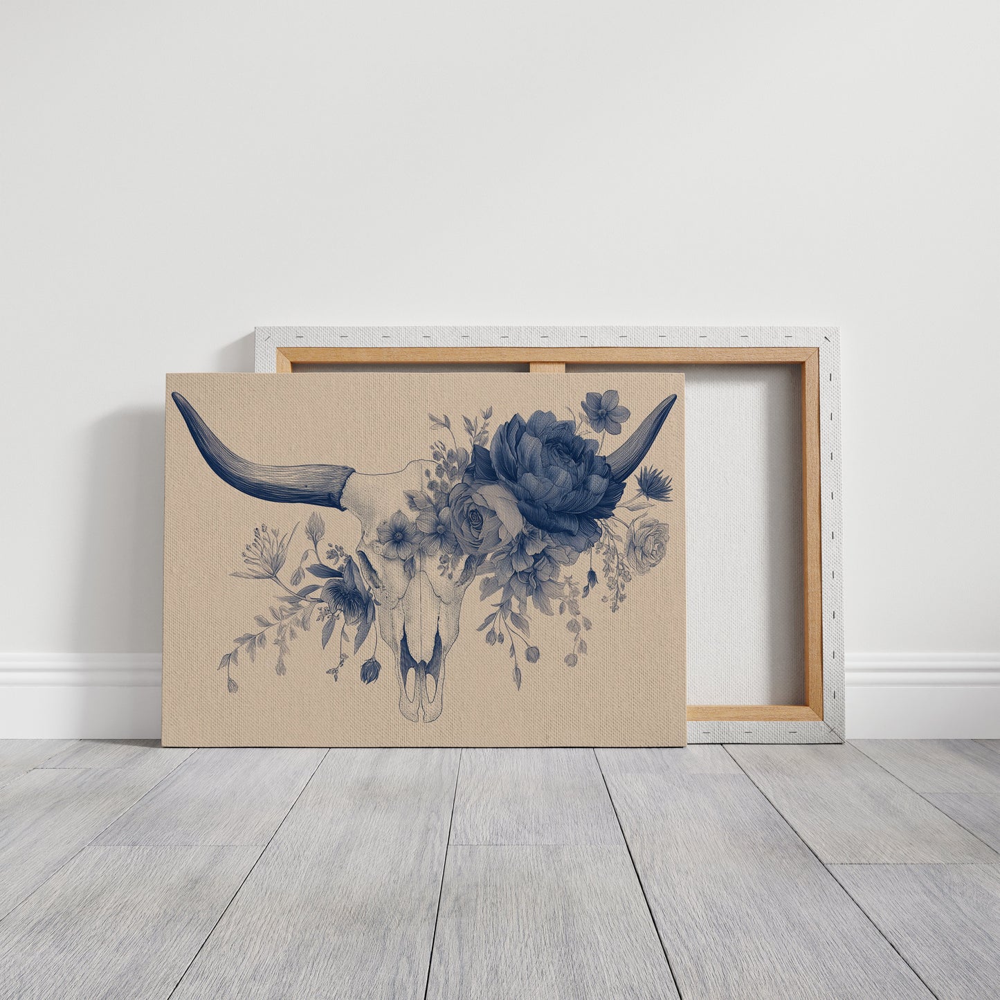 Indigo Blooms Crown Ancient Bones