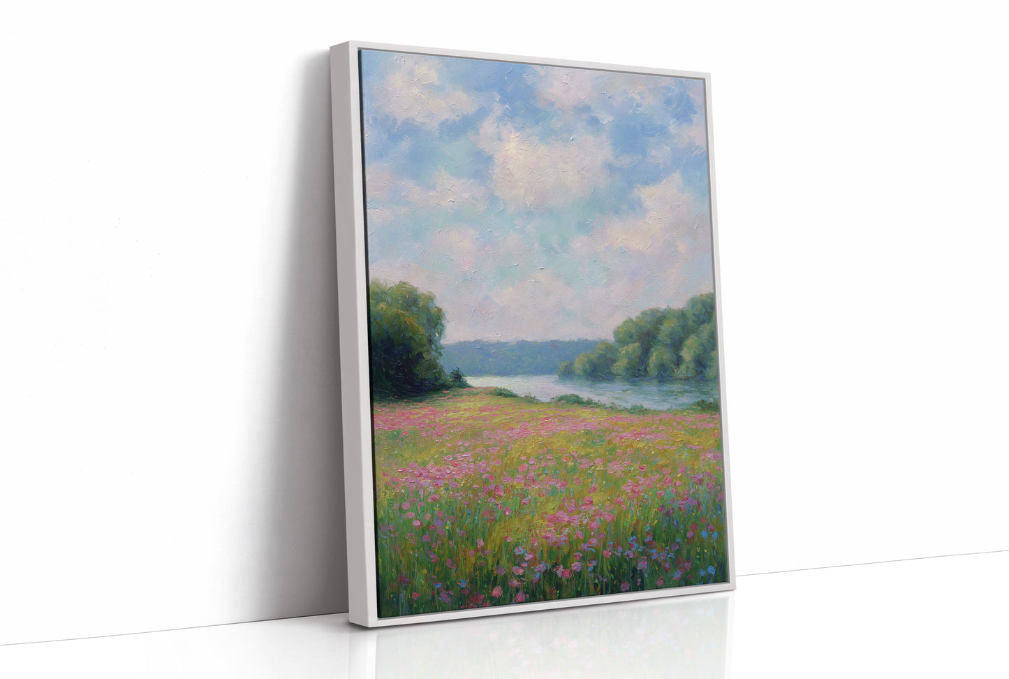 Wildflowers Drift Toward Distant Shore