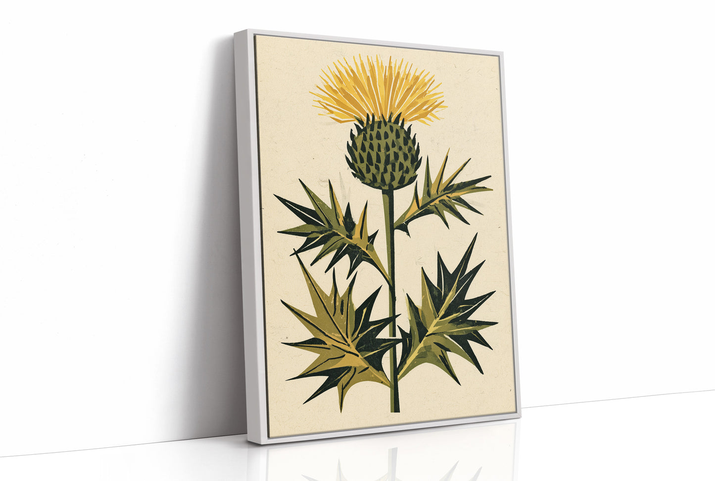 Golden Thistle in Bloom