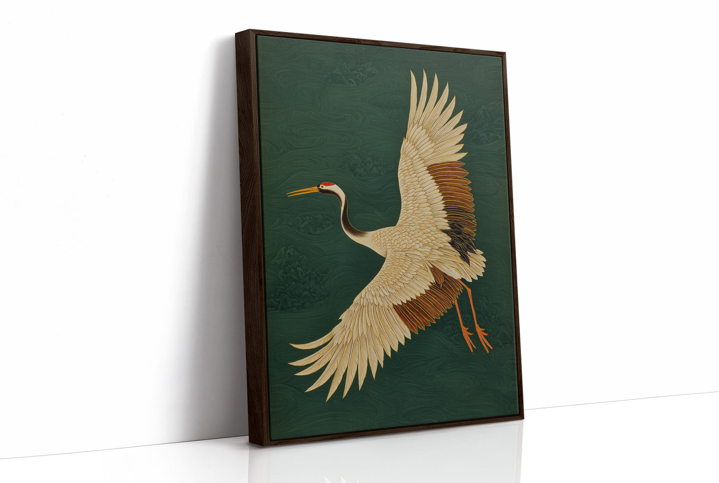 Noble Wings Against Emerald Depths