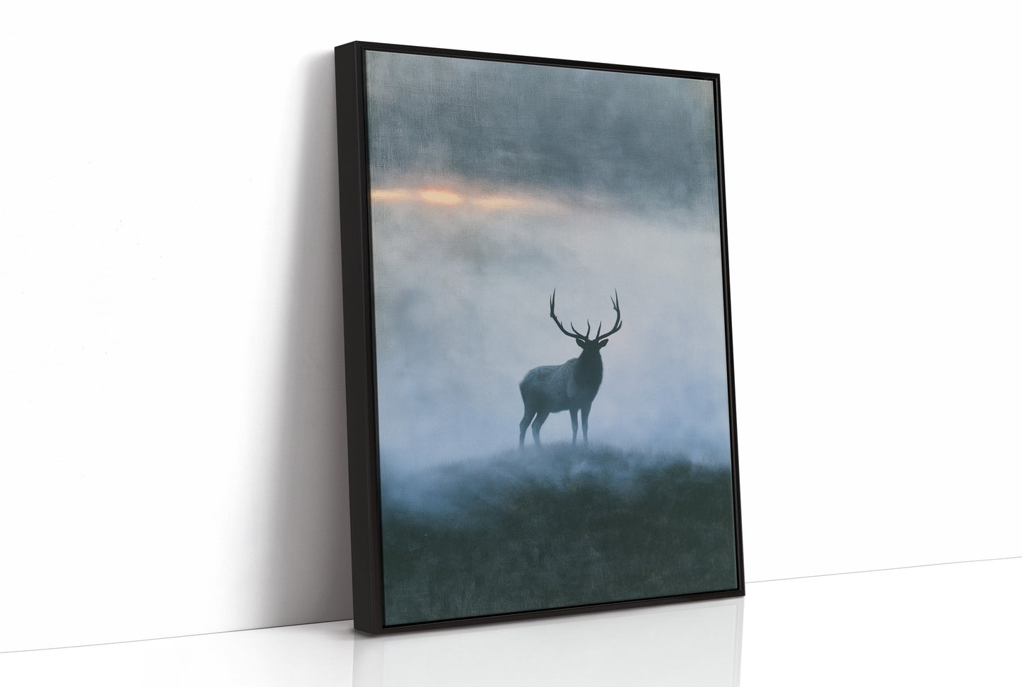 Elk on the Misty Ridge