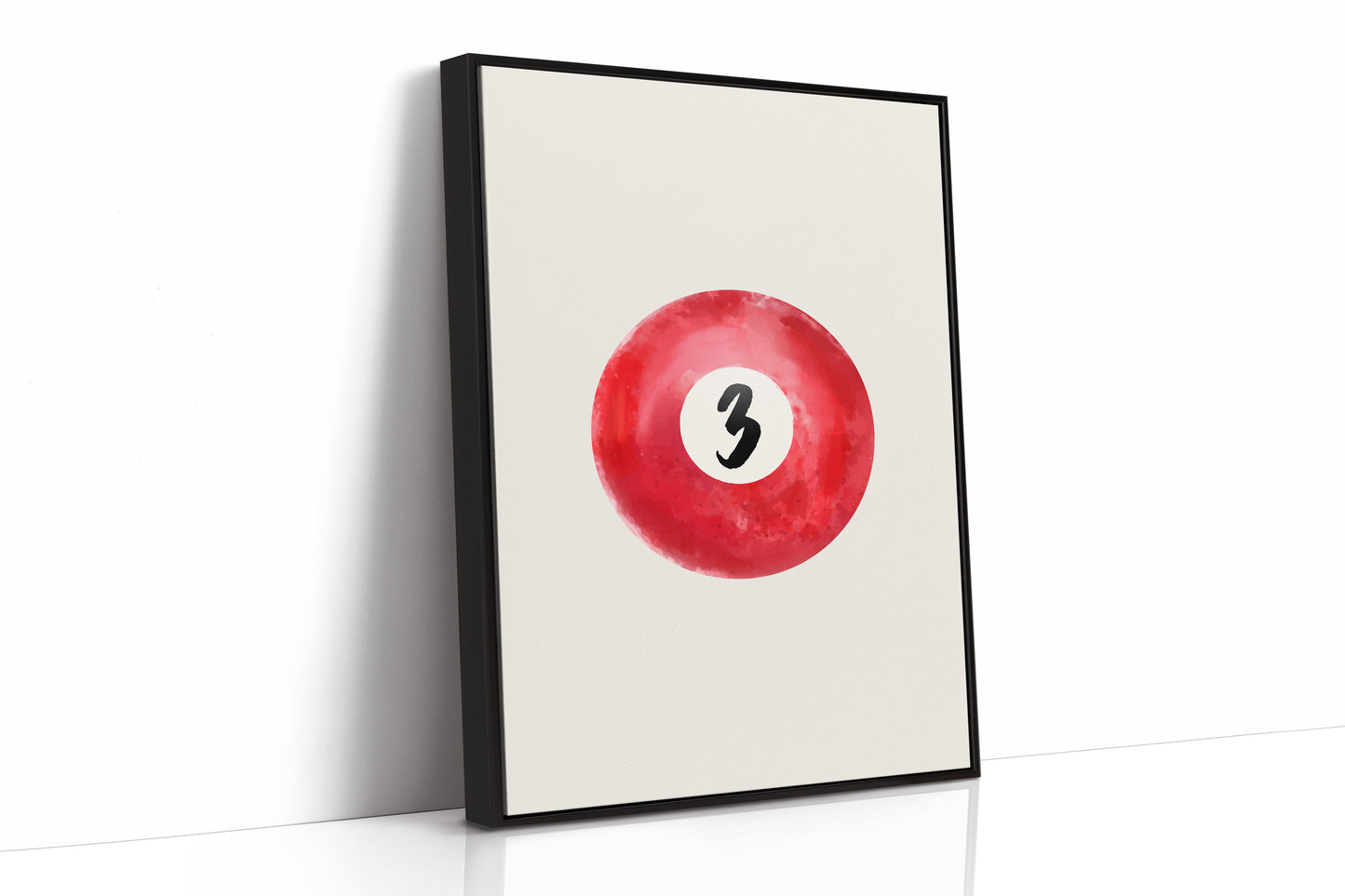 Lucky Number Three Glows Ruby