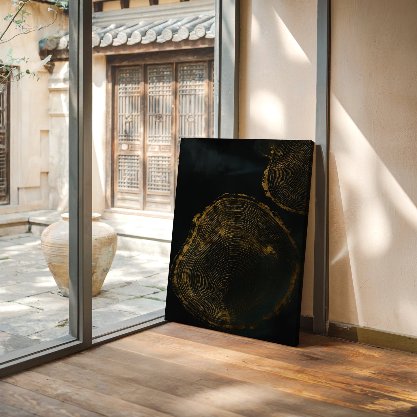 Shadow Rings in Gold