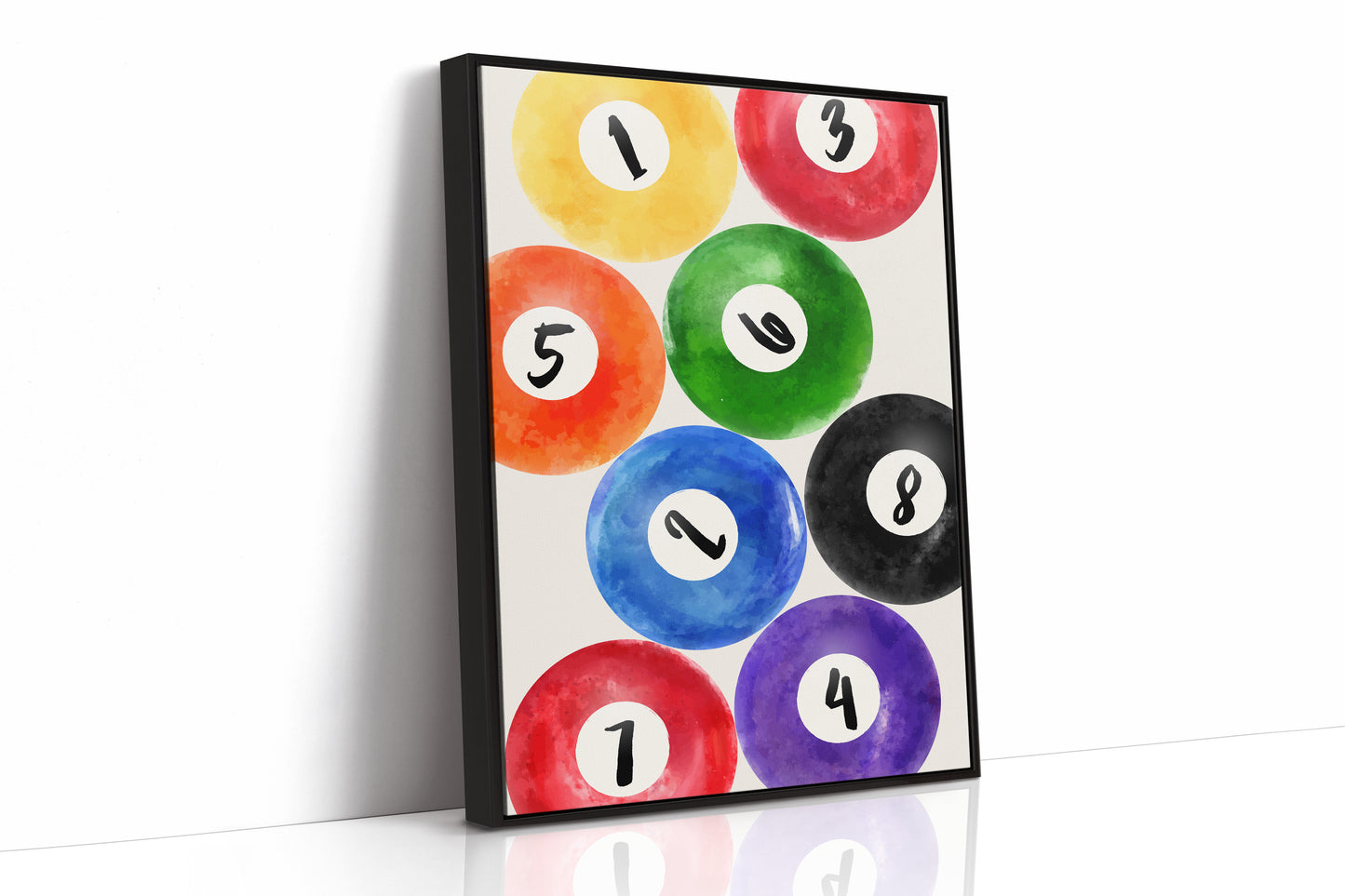 Lucky Numbers Dance In Watercolor