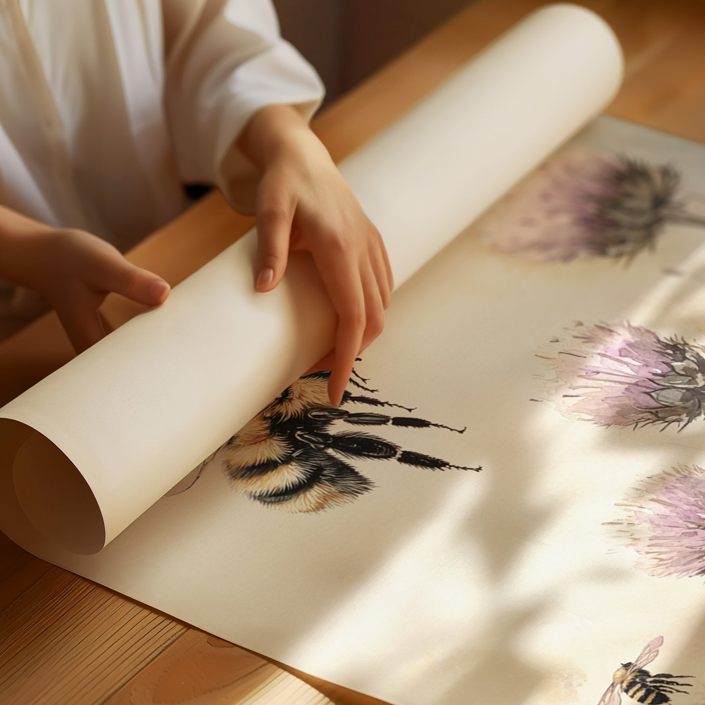 Pollinators Dance Among Petals