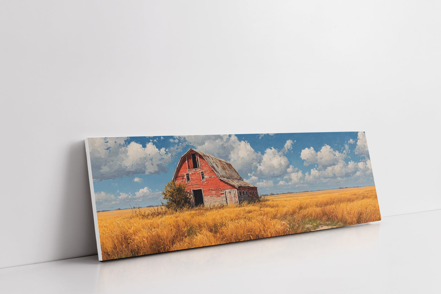 Golden Fields Red Barn