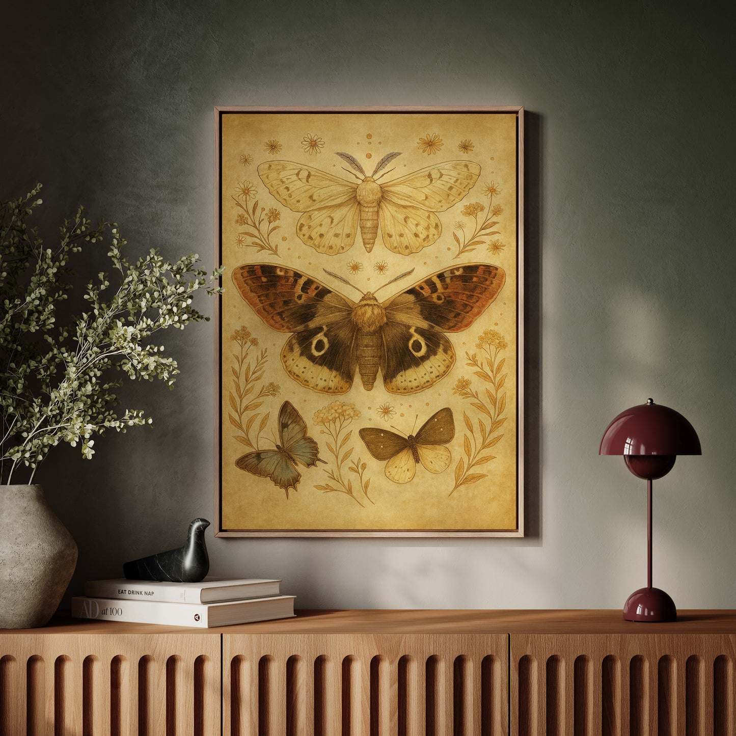 Vintage Moths and Meadow Wings