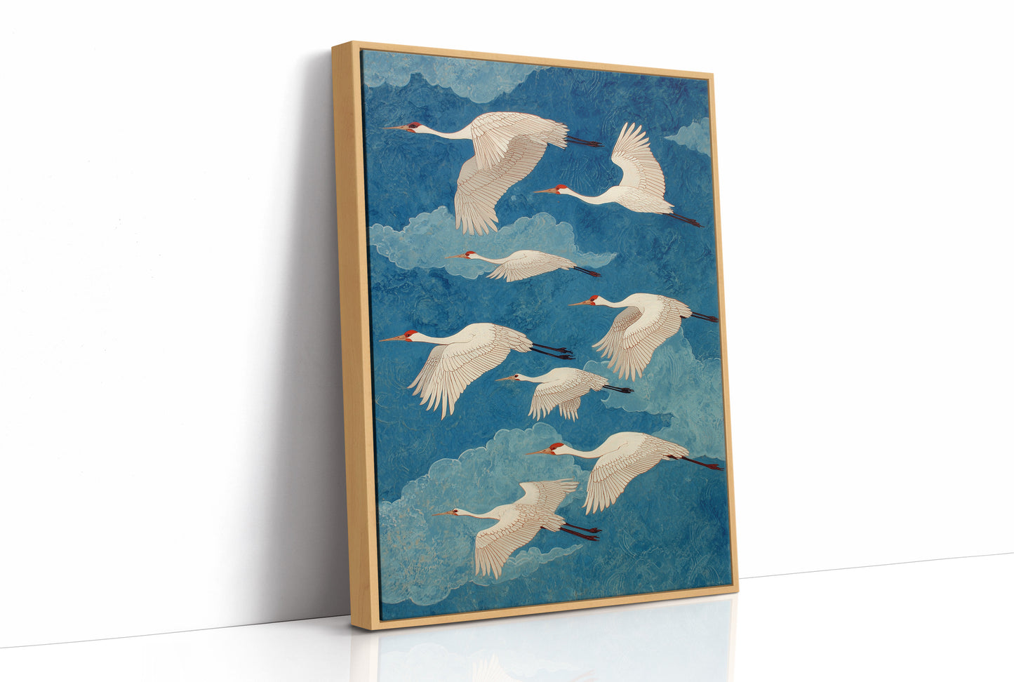 Eight Cranes and a Blue Forever