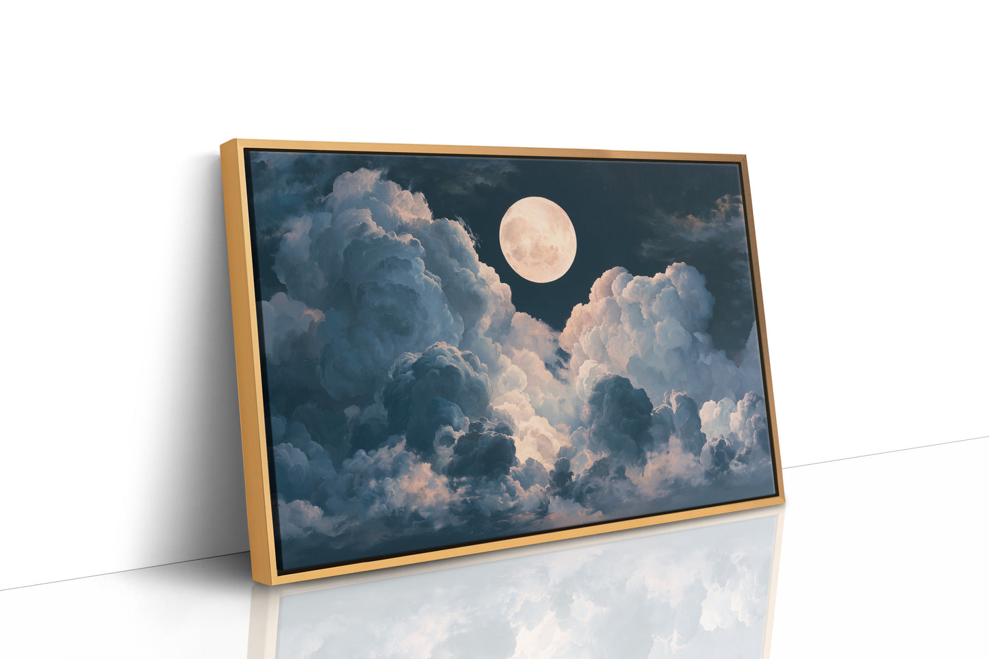 Moon Between The Clouds
