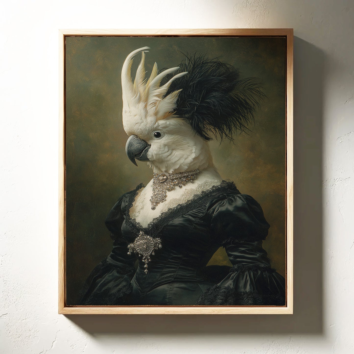 Elegant Feathers Worn Like a Crown