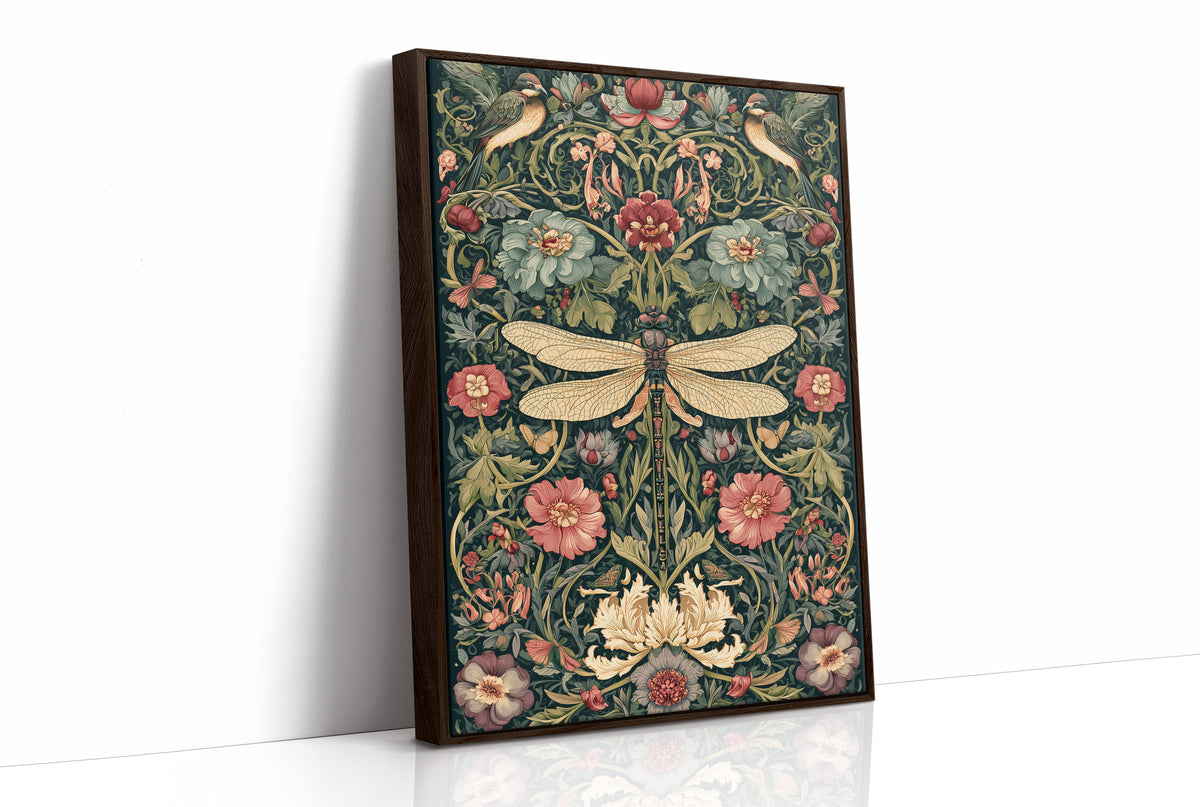 Dragonfly and Songbirds in Bloom
